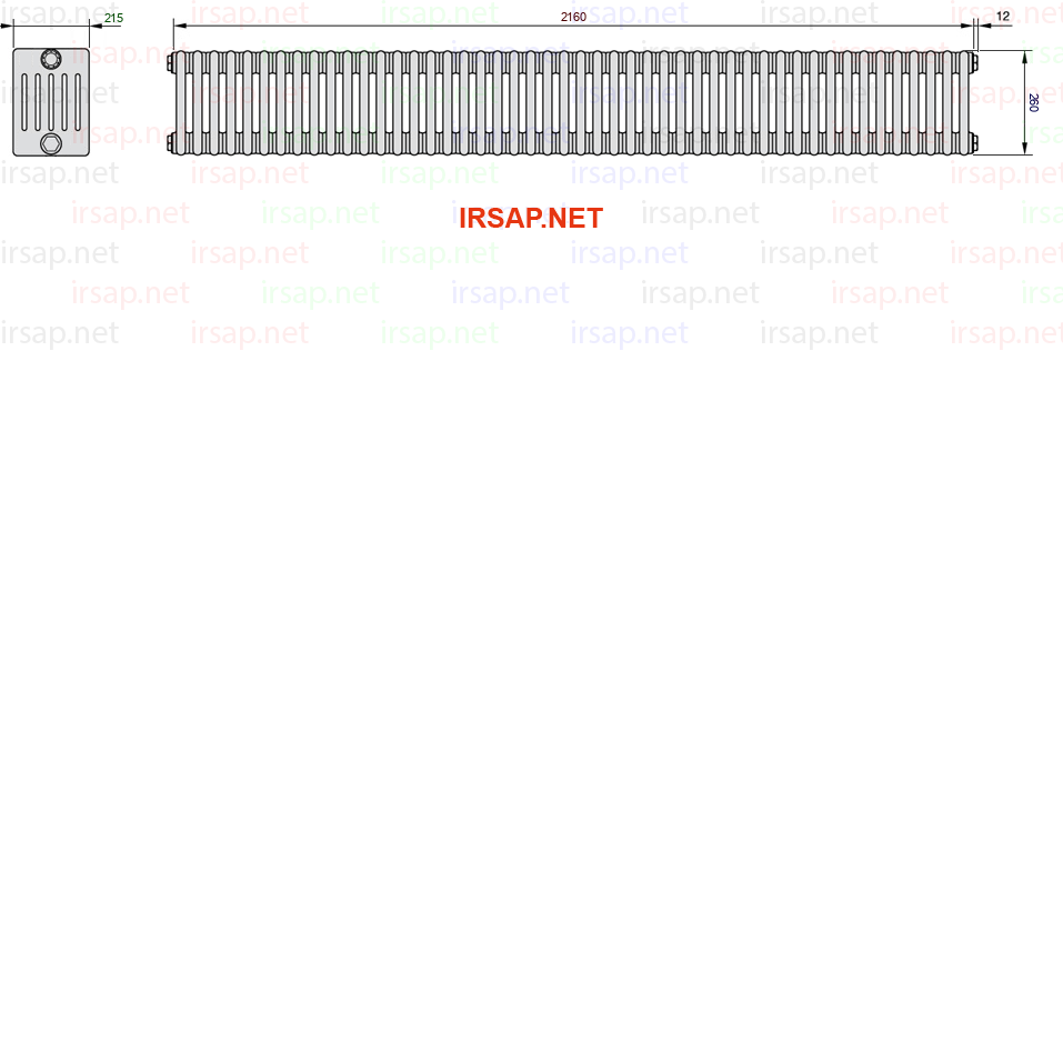 Радиатор IRSAP Tesi 60260/48 T23 CL 01